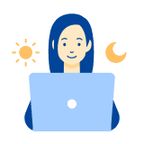 24時間365日<br />チャットサポート